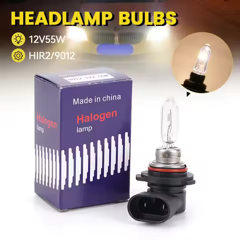 1/2Pcs HIR2 9012 LED Headlight Bulb High Power 12V 55W White Light Auto Headlamp Replacement Bulb Ca