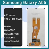 Techparts Original LCD For Samsung Galaxy A05 / A05S LCD + Screen parts + Free screwdriver set + Glu