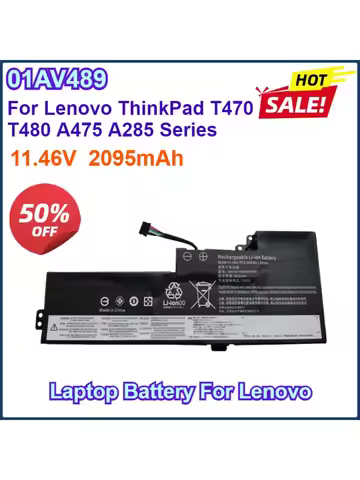 New 01AV420 01AV419 01AV421 01AV489 SB10K97577 Laptop Battery For Lenovo ThinkPad T470 T480 A475 A28