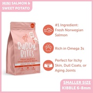 Buddy Bites - Adult Dry Dog Food - MINI Salmon (Smaller Size European Kibble | Fresh Salmon)