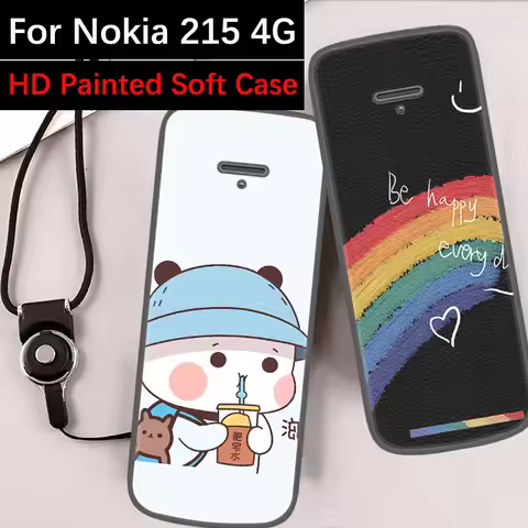 For Nokia 215 4G Cover Case For Nokia TA-1278 Bumper Anime Cartoon Silicone Case For Nokia 215 Capas