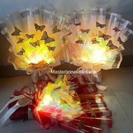 MODEL 3 (Contents 9-10 Butterflies) Butterfly bouquet LED butterfly bouquet/ Hampers bouquet