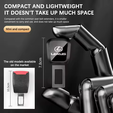 Car Seat Belt Clip Extender Safety Seatbelt Lock Buckle Plug Accessories For Lexus ES250 ES300 ES350