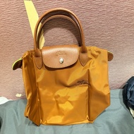 全新 Longchamp 短柄S 白蘭地酒色