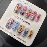 Crazy Animal City 2 Judy Nick Wear Nails Non-Handmade Wear Nails Cartoon Cute Girl Manicure Promotio