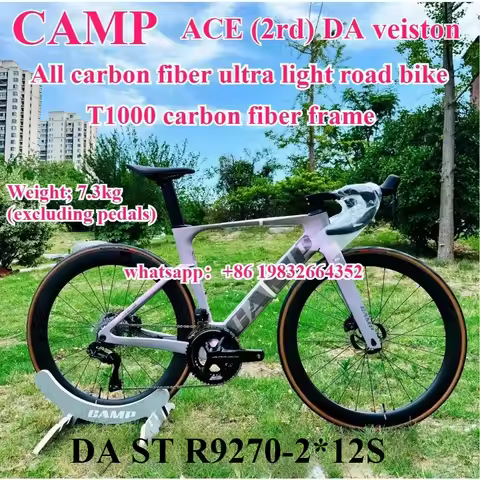 New CAMP-ACE (2rd) DA version carbon fiber road vehicle R9270-2*12S wireless electronic transmission