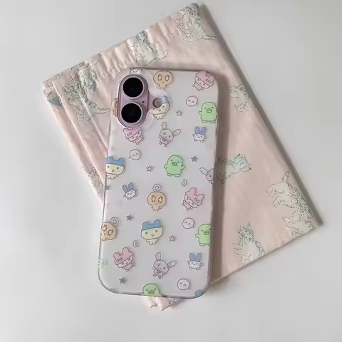 Ins Tamagotchi Kawaii Feather Texture Phone Case for Huawei Honor X9d X7d 400 200 X6a X8b X7a X9a X7