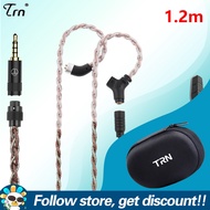 TRN RedChain Plus สายหูฟังโทรศัพท์สายหูฟังอัพเกรด QDC/S/c พร้อมปลั๊กแบบเปลี่ยนได้3.5Mm/2.5Mm/4.4Mm/T
