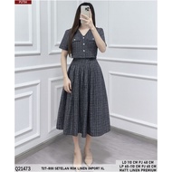 726-800 IMPORTED LINEN SKIRT SET L Q21476