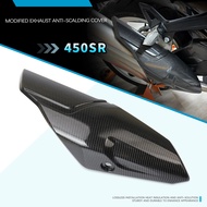 For 450SR Carbon Fiber Motorcycle Exhaust Heat Shield Cover Protective Anti Scalding Fit For 450SR 4