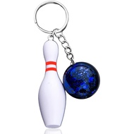 Bowling Ball Keychain Gifts for Women Men Birthday Christmas Gifts for Bowling Coach Players Novelty