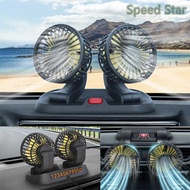 xps  360° Degree Usb Fan Car Fan Air Cooler Fan Usb 12v 24v Fan Car Strong Dual Fan Air Conditioning