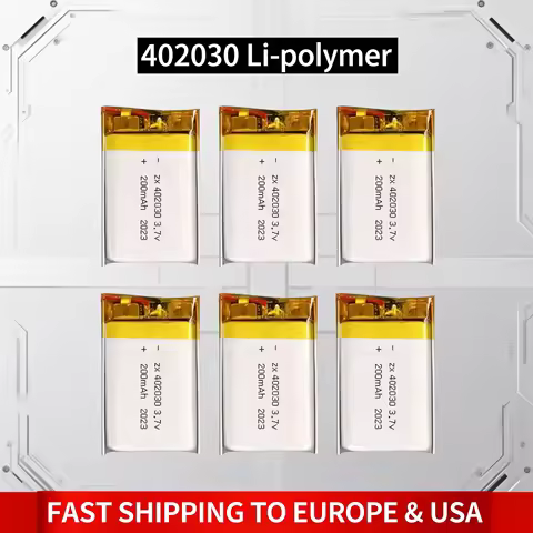 3.7V 200mAh 402030 Lithium Polymer Battery for Smart Bracelet GPS Voice Recorder Pet Training Tool W