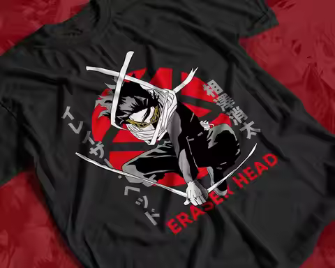 Eraser Head Aizawa Anime T-shirt Unisex, Anime Manga