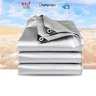 CHAMPIONO PE Tarpaulin, 2mX3m Outdoor Awning Rainproof Cloth, Pet Dog House Cover Furniture Cover Bo