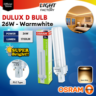 OSRAM Dulux D PLC Type Bulb 18W / 26W PLC Bulb Energy Saving Bulb Daylight / Coolwhite / Warmwhite M