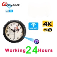 Riding Tribe 4K WiFi P2P Hidden Camera Clock WiFi Small Home Security Hidden Camera Wireless Nanny Cam For Home Office Security