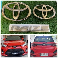 Emblem Toyota Raize untuk perodua ativa Chrome Gr sport Turbo