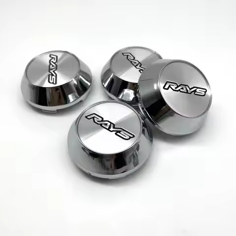 4pcs/Set RAYS Racing Wheel Volk 3D Emblem Sticker 60mm 65mm 68mm 69mm Car Wheel Center Cap Rims Cove