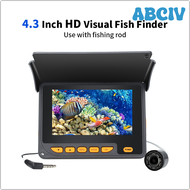 ABCIV Underwater Fish Finder Fishing Camera Ice Fishing Night Vision Camera 4.3" LCD Monitor Sport V