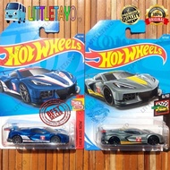 HOTWHEELS CORVETTE C8.R 2021 SILVER 2022 BLUE - C7.R ZR1 CONVERTIBLE STINGRAY SPORT CAR