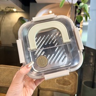 Dung Tích Lớn Vuông Inox 304 Hộp Cơm Trưa Độ Tươi Bảo Quản Hộp Đựng Rau Quả Kín Hộp Đựng Bento