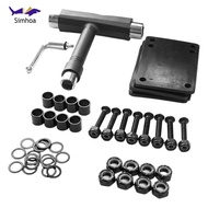 [Simhoa] Skateboard Wheels Set Skateboard Wheels And Bearings Set ,Longboard T Tool