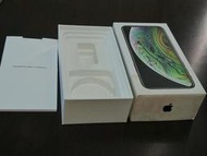Apple 蘋果 iphone XS 256GB 包裝盒/沒手機/只有說明簡介與一張蘋果貼紙