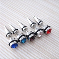 Single Men Titanium Steel Earrings Men Women Diamond Fashion Earrings 888