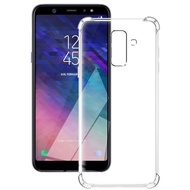 เคส Samsung A6 Plus เคสใสสี่มุมกันกระแทกซิลิโคนนิ่มป้องกันเคสกันชนใสสำหรับ Samsung Galaxy A6 Plus A6