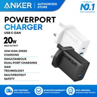 Anker Powerport USB C Gan Charger (20W) | BLACK / WHITE