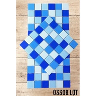 A236/GLASS MOSAIC FOR POOL, KITCHEN, WC Blister 30x30 BLUE GAM