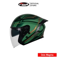 Real Helmets หมวกกันน็อคเปิดหน้า Oslo Magma a ดำ-เหลือง XL