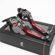 มือเบรกแบบพับได้อลูมิเนียมอัลลอยด์สำหรับ Suzuki DL650 Vstrom650 พร้อมคลัตช์และแฉกของมือเบรกแบบงอ