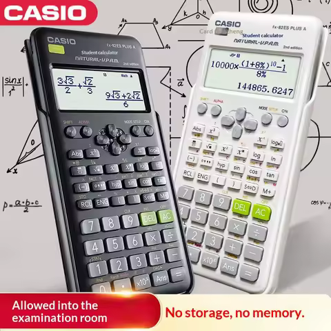 Casio Genuine FX-82ES Multifunction Scientific Calculator Specially for Primary, Middle, and High Sc