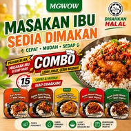 MGWoW HALAL Makanan Travel Combo Mudah Self Heating Halal 190g Beras Konjac Pesnasi Pemanas Outdoor 