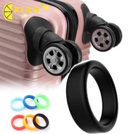 XIANS 2Pcs Rubber Ring, Thick Flat Flexible Luggage Wheel Ring, Durable Silicone Elastic Stretchable Wheel Hoops Luggage Wheel