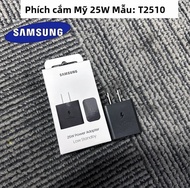 Bộ Sạc Samsung 25W USB C GaN PD Bộ Sạc Nhanh EP-T2510 Cho Galaxy Z Flip 7 Fold 6 5 S25 S24 S23 A56 N
