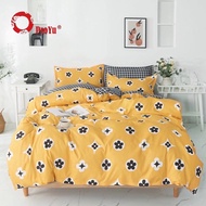 CADAR  "PROYU" Bercorak 100% Cotton 7 In 1 1000TC High Quality Fitted Bedsheet With Comforter(Queen/King)