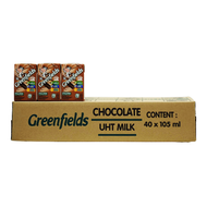 Greenfields Susu UHT Cokelat Kotak 40 x 105 ml - Karton