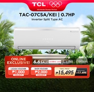 TCL KEI Series Inverter Aircon Split-type Air Conditioner (5D DC Inverter, Titan Gold Technology, 5-