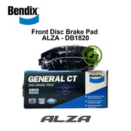 BENDIX Front Disc Brake Pad ALZA - DB1820