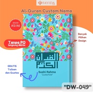 Fayida - Quran Custom Name Cover Original Nahwu Latin Quran Design Tajwid Children's Translation