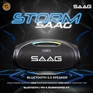 SAAG Bluetooth Speaker Storm ลำโพงบลูทูธ กันน้ำ ไฟRGB เบสแน่น