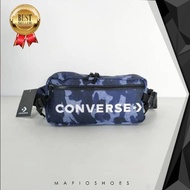 CONVERSE WAISTBAG HIP PACK CAMO NAVY/ CONVERSE BAG MEN'S WAISTPACK BAG WOMEN'S WAISTPACK BAG