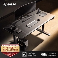 Xpanse Smart Saddle Leather Study Table Computer Adjustable Gaming Table Electric Standing Desk