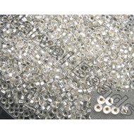 Miyuki/Miyuku 20gm/pack Japan Seed Beads Silver Color Square Hole sized 11/0 Jahitan Manik by Marvel