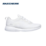 Skechers Women BOBS Squad Tough Talk Shoes - 32504-WHT Memory Foam Machine Washable