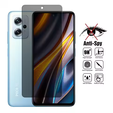 For POCO X4 GT 5G Glass Xiaomi POCO X4 GT Tempered Glass 6.6 inch Anti-spy Privacy 9H Screen Protect