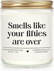 Niyewsor 60th Birthday Gifts for Women Men, Sixty Birthday Candle, 1966 60th Birthday Decorations fo